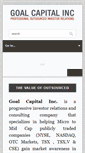 Mobile Screenshot of goalcapital.net