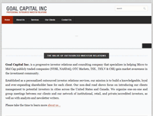 Tablet Screenshot of goalcapital.net